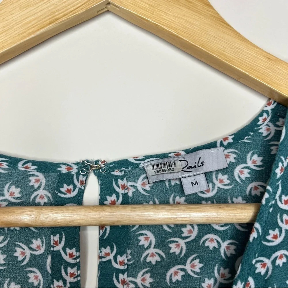 Rails Sophia Lotus Printed Buttons Summer Romper - image 7